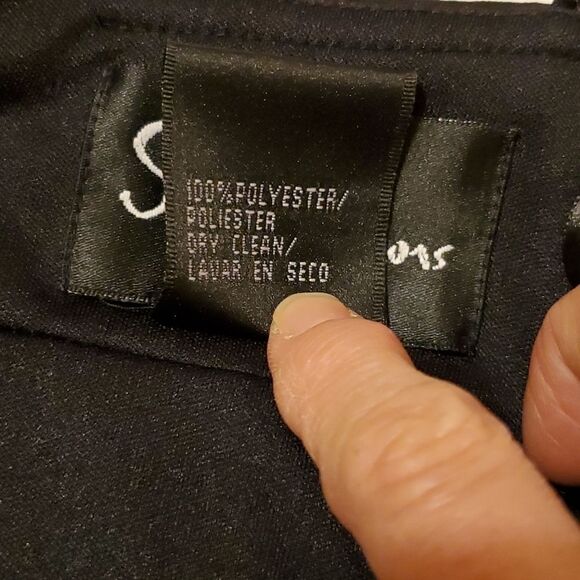 S.L. Fashions Black Halter Cocktail Dress | Chiffon Ties | Size 6 | 41" - Picture 10 of 13